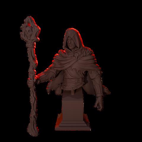 Image of Human Mage Bust - PRE SUPPORTED