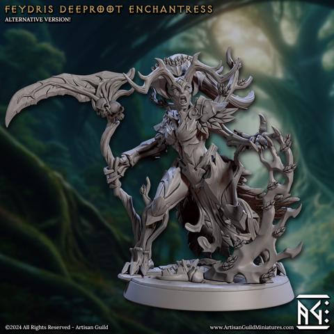 Image of Feydris - Deeproot Enchantress (Barkwraith Spriggans)