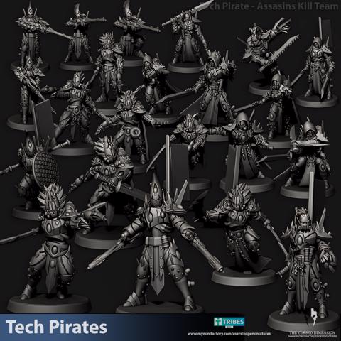 Image of Assassins - Tech Pirates Kill Team - 28mm