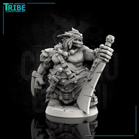 Image of (0060) Male warrior bugbear with big sword