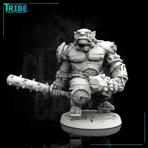 Image of (0029) Male orc oni with clubs