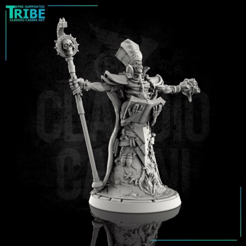 Image of (0004) Undead lich necromancer