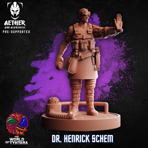 Image of Dr. Henrick Schem - Half-Cyborg Artificer