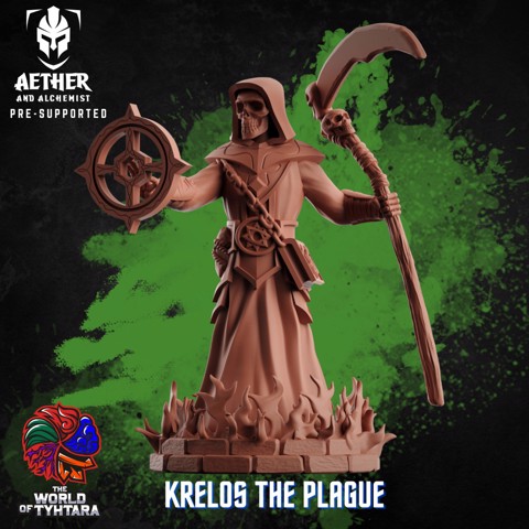 Image of Krelos The Plague Naxaremis - Necromancer