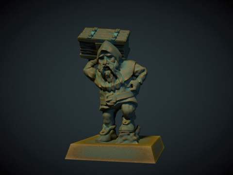 Image of Dwarf porter 28mm (no supports needed)