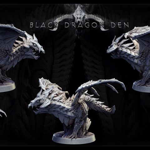 Image of Young Black Dragon (pose 1 of 2)