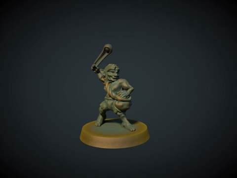 Image of Goblin slinger 28mm (No supports needed)