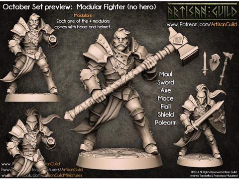 Image of Artisan Guild Patreon "Fighters Guild" Sample