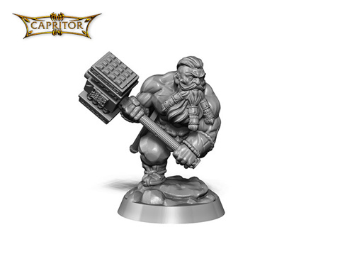Image of Bjorn 'Hero Character' Miniature + Special Base