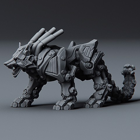 Image of Artificer Wolf - Artificer creation - 32mm scale