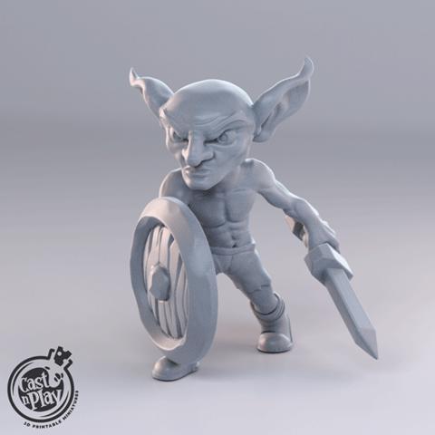 Image of Goblin with sword and shield