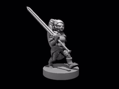 Image of Halfling Female Great Weapon Fighter
