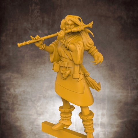 Image of Human Female Bard (32mm scale