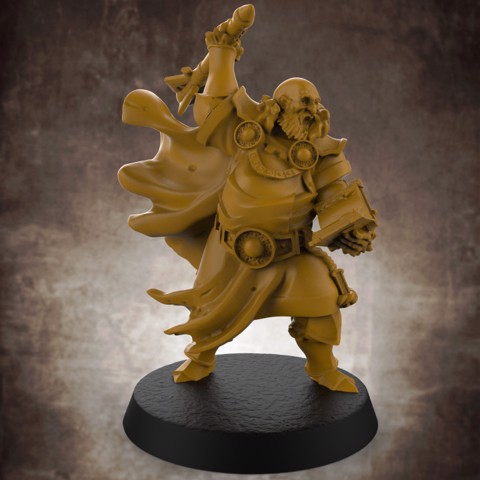 Image of Human Male Cleric (32mm scale miniature)