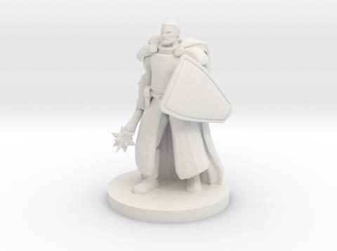 Image of Sun Cleric with a Mace and Shield