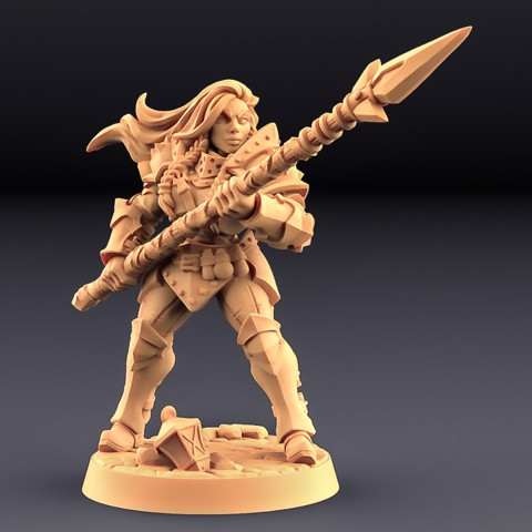 Image of Human Fighters Guild - D (Lady) Modular
