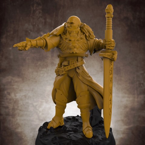 Image of Kingsguard Commander (32mm Scale Miniature)