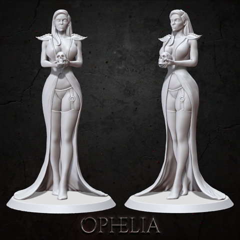Image of Ophelia - STL - 3D Print