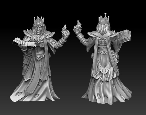 Image of Lord necromancer 3d printable miniature
