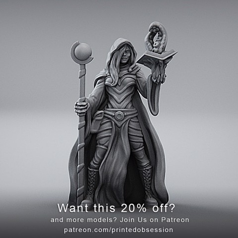 Image of Sorcerer - Human Magic User - Hell Hath No Fury - 32mm Scale