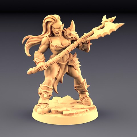 Image of Orc Barbarian - C (Lady) Modular