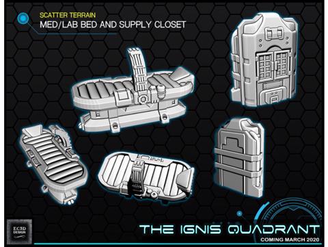 Image of Medical Exam Bed - The Ignis Quadrant - 28-32mm gaming