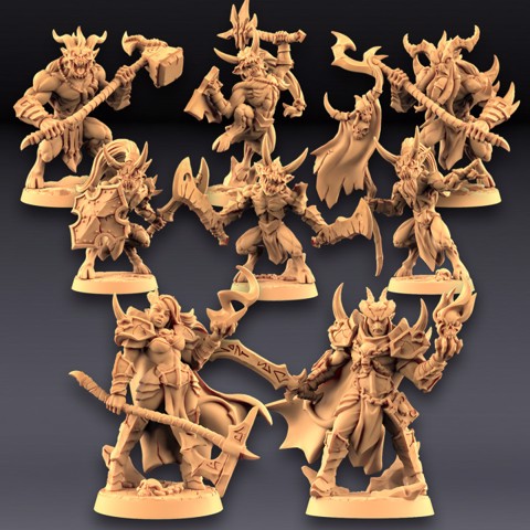 Image of Abyss Demons - 6 Modular + 2 Heroes