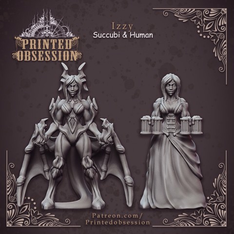 Image of Succubi & human 'Izzy' - lesser demon - Hell Hath No Fury - 32mm scale