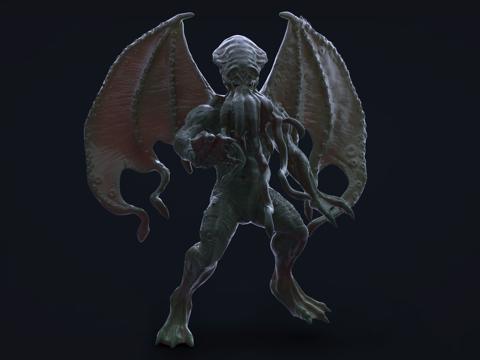 Image of Cthulhu - 3D Printable model