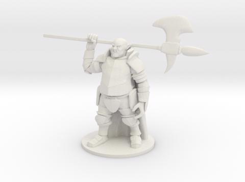 Image of Ogre in Plate Armor with  Halberd