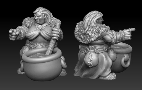 Image of Ogre cook 3d printable miniature