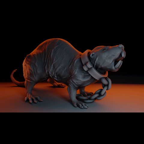 Image of Manny the Monstrous Mole-Rat Tabletop Miniature (03)