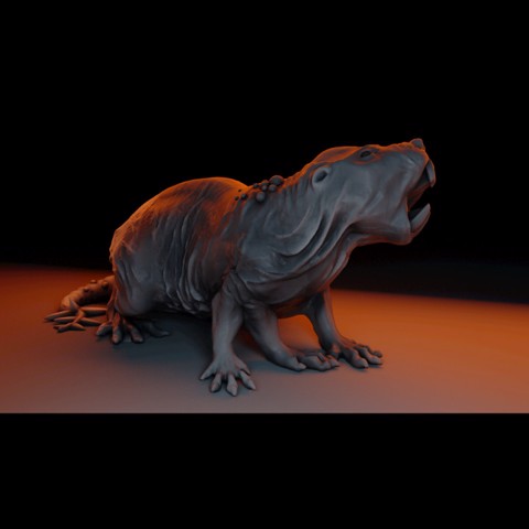 Image of Morty the Monstrous Mole-Rat Tabletop Miniature (04)