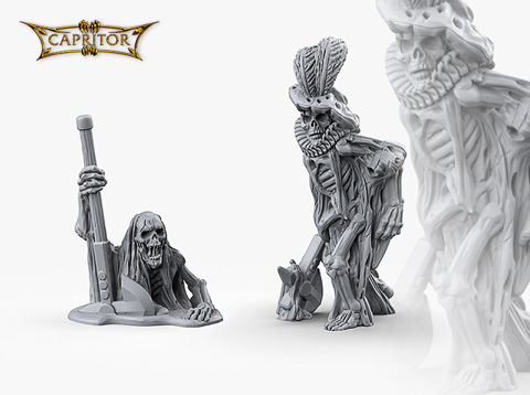Image of Skeleton Miniatures (28mm Scale) Support Free