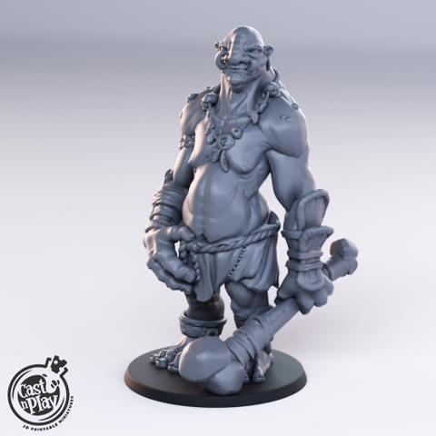 Image of Troll Standing & Smashing (With Bone Clubs)